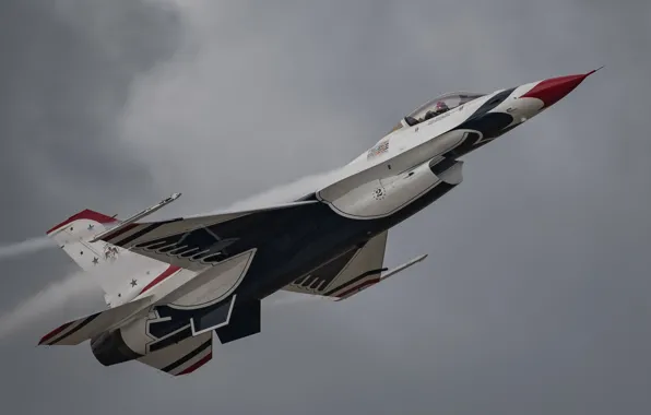 Fighter, F-16, Fighting Falcon, Thunderbird
