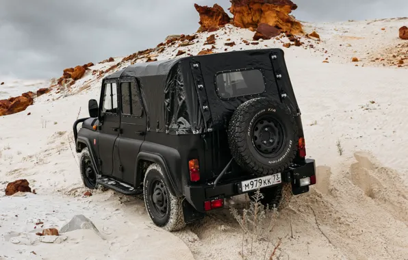 Picture rear view, UAZ, Hunter, anniversary issue, UAZ Hunter 50th Anniversary