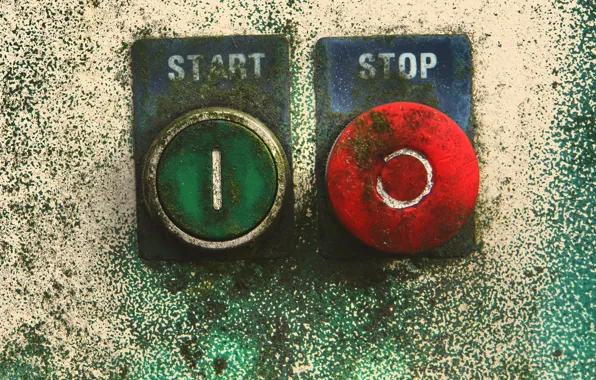 Picture button, stop, start