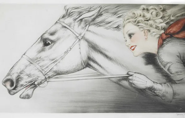 Picture 1938, Louis Icart, Thoroughbred