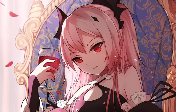 Girl, blood, glass, vampire, Owari no Seraph, The last Seraphim