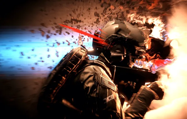 Gun, game, soldier, weapon, Battlefield, shotgun, pearls, uniform