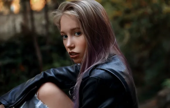 Look, girl, face, portrait, Denis Lankin, Daria Chernova