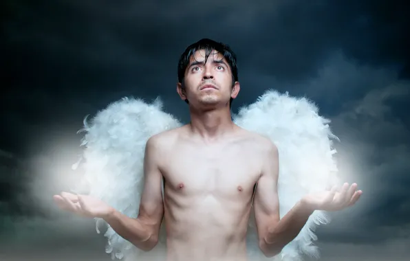 Wings, angel, male