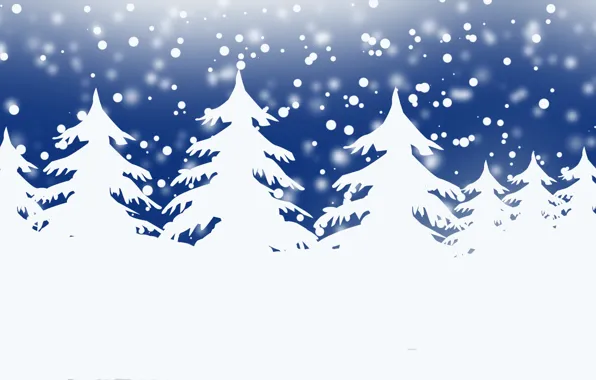 Graphics, zima, Tekstura, Trees