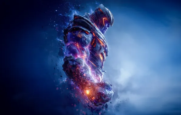 Costume, haze, magma, super heroes, Thanos, Thanos, fantastic art, Marvel Comics