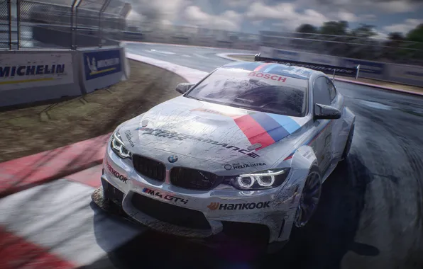Auto, BMW, Sport, Machine, Car, Racing track, Motorsport, The front