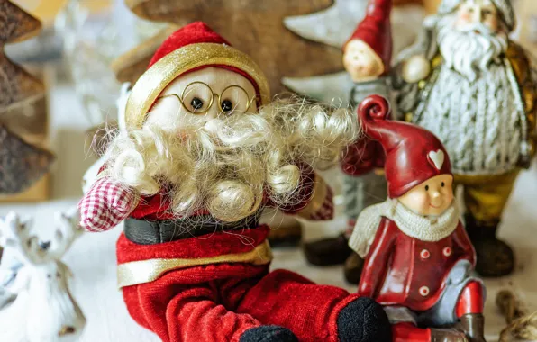 Winter, holiday, toy, toys, doll, glasses, Christmas, New year