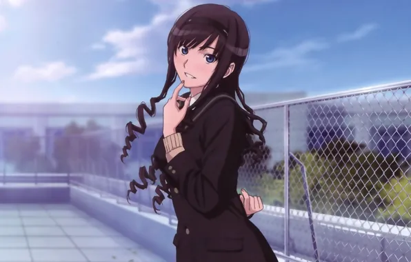 Girl, anime, Amagami SS, affectionately Kus