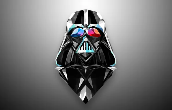 Abstraction, minimalism, star wars, Darth Vader, Darth Vader