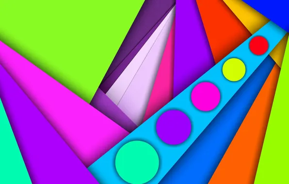 Color, circles, figure, layers