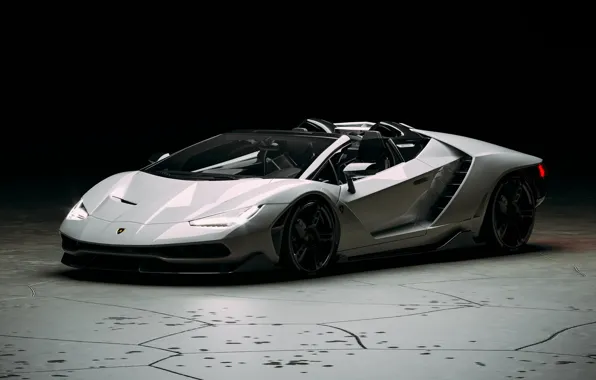 Auto, Lamborghini, White, Machine, Supercar, Rendering, Sports car, Lamborghini Centenary