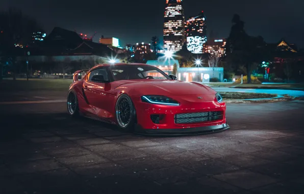 Auto, Machine, Red, Toyota, Car, Render, Style, Supra