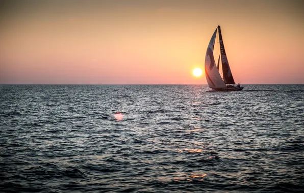 The sky, the sun, Islands, the way, movement, the ocean, the wind, sport