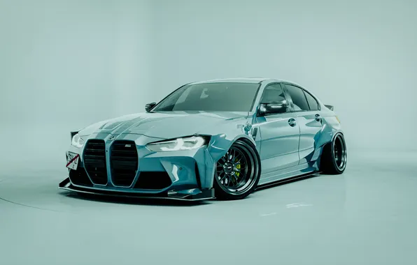 Picture car, BMW, studio, digital art, artwork, vehicle, CGI, stance (cars)