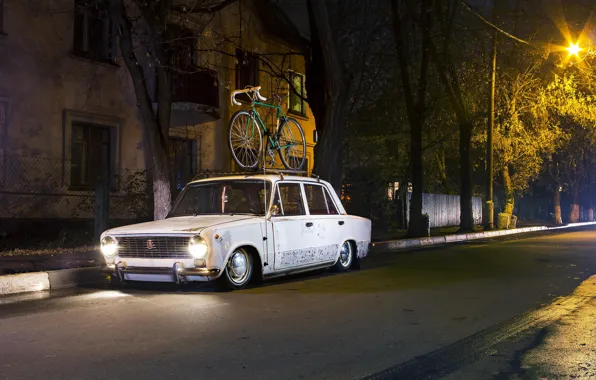 Picture night, lada, 2101, stance