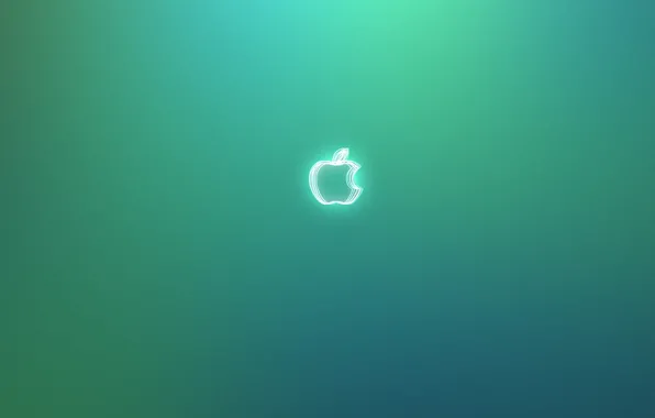 Picture apple, Apple, green background