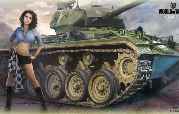 Girl, tank, girl, tanks, WoT, World of tanks, tank, World of Tanks