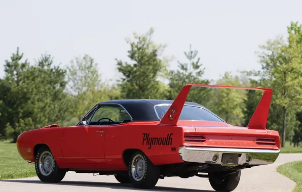 Muscle car, 1970, Plymouth, back, Superbird, Road Runner, powerful
