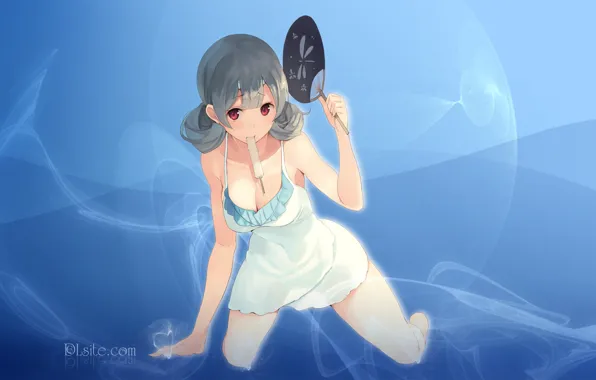 Picture pose, look, fan, girl, DLsite