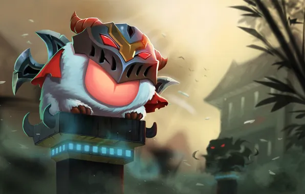 Language, fog, art, creatures, guardians, League of Legends, League of legends, Poro