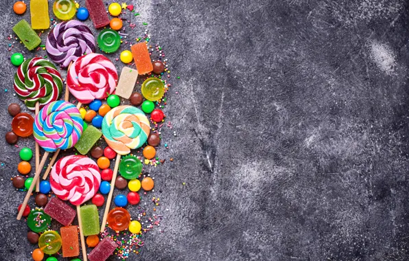 Candy, sweets, lollipops, marmalade