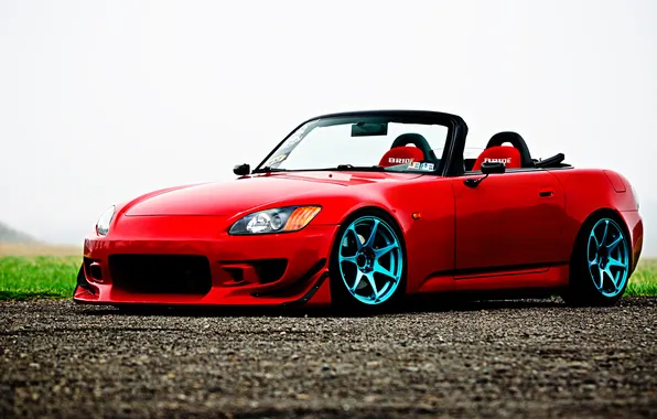 Picture Honda, drives, red, blue, s2000