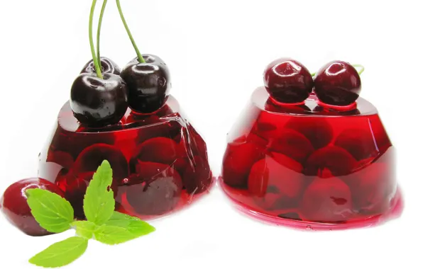 Cherry, dessert, cherry, jelly, jelly