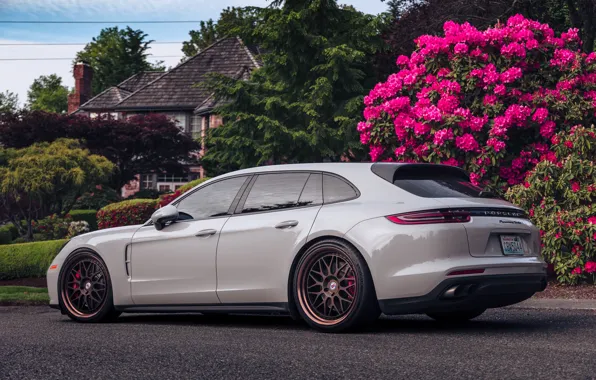 Porsche, Panamera, House, Porsche Panamera, Rear