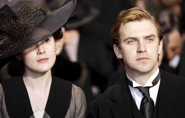 Picture the series, actors, drama, characters, Downton Abbey, Michelle Dockery, Mary Crowley, Dan Stevens