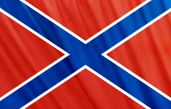 Flag, Confederation, Novorossiya, independence, the Union of people's republics, St. Andrew's cross, will and work