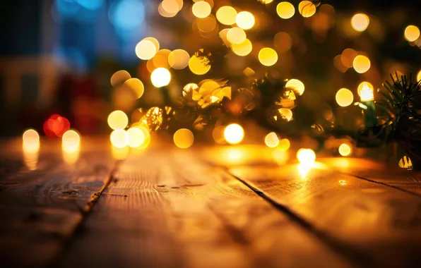 Winter, light, branches, lights, glare, holiday, Board, texture