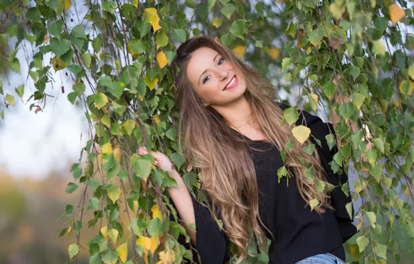 Picture girl, face, smile, hair, Merima