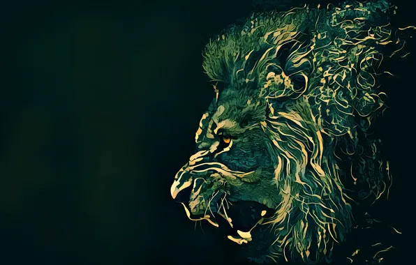 Leo, head, art