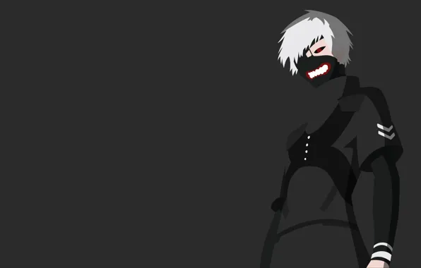 Wallpaper tokyo ghoul, dark, anime boy, artwork desktop wallpaper