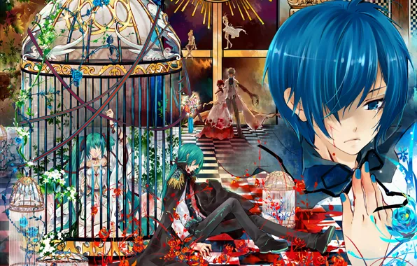 Picture vocaloid, tears, Kaito