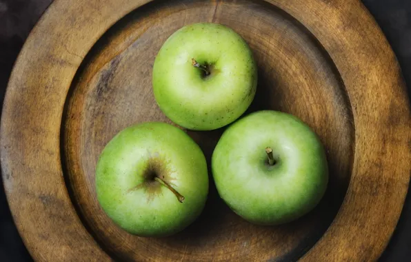 Picture apples, plate, still life