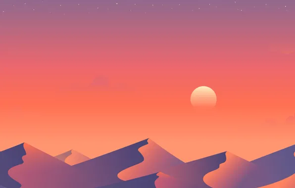 Sand, Minimalism, The moon, Dunes, Dune, Sands