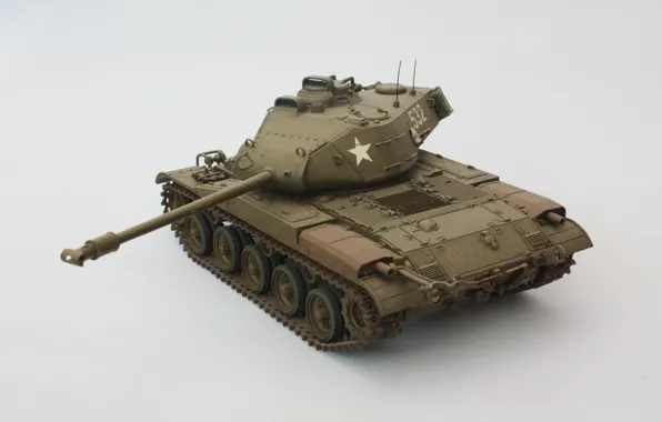 Picture toy, model, light tank, M41, Walker Bulldog