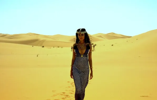 Picture desert, valley, Queen, Sands, Cleopatra, Nefertiti, Egyptian