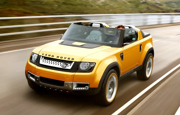 Road, yellow, hills, sport, concept, jeep, SUV, the concept