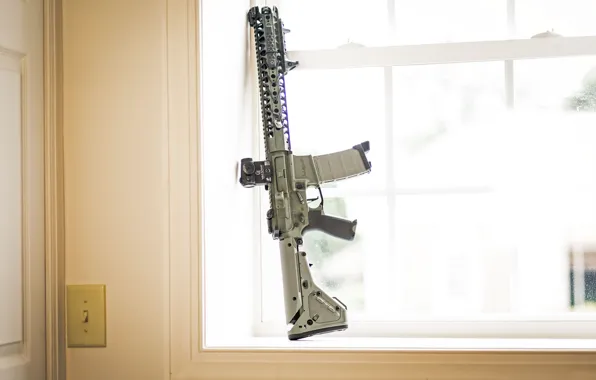 Picture light, weapons, window, assault rifle