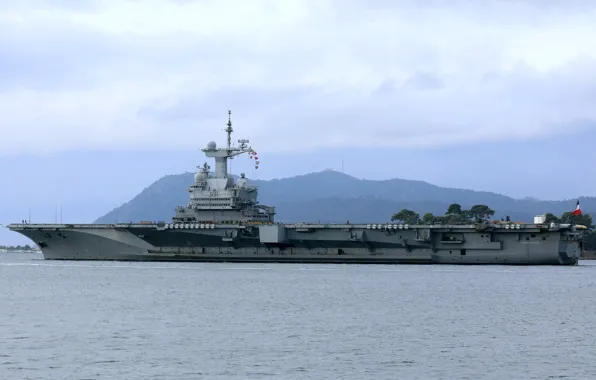 The carrier, Charles de Gaulle, French Navy