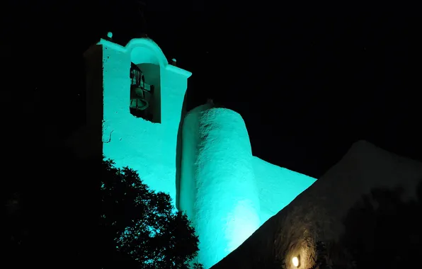 Light, night, Church, bell