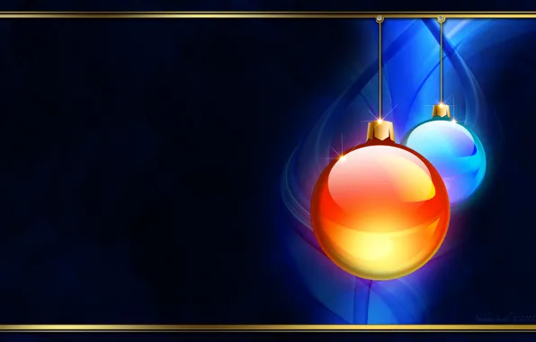 Balls, decoration, background, Christmas balls