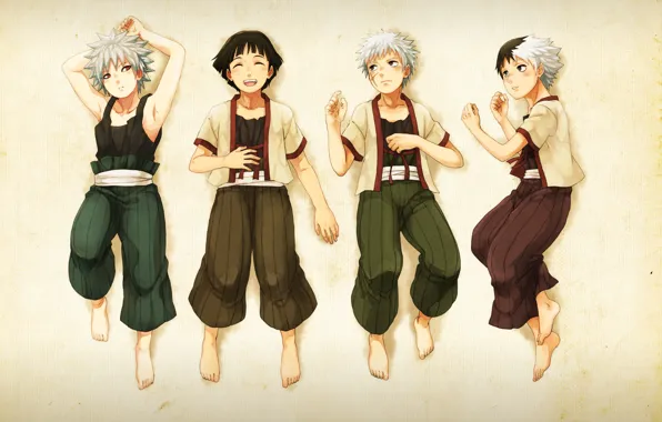 Naruto, art, brothers, the Senju clan, Hashirama, Kawarama, Search tobira, Itama