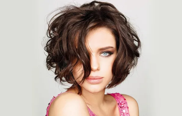 Look, girl, face, background, hair, Bruna Linz Meyer