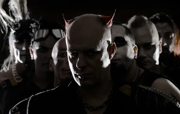 Industrial metal, St. Vitus's dance, TANZWUT, drunken dancing, INDUSTRIAL METAL, man with horns