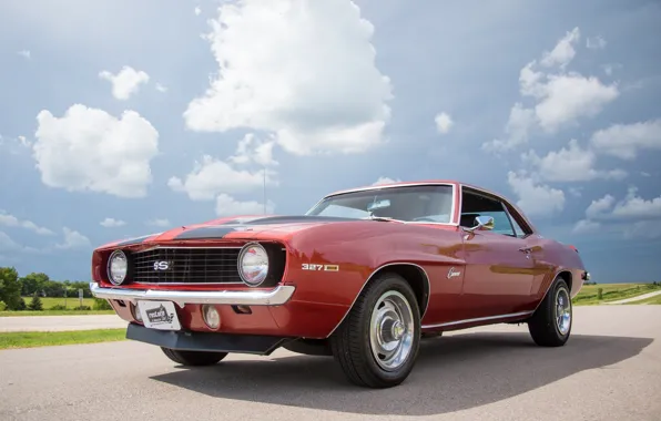 Picture Chevrolet, 1969, Camaro, red