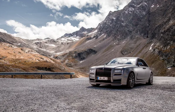 Mountains, photo, tuning, silver, Rolls-Royce, car, luxury, Spofec